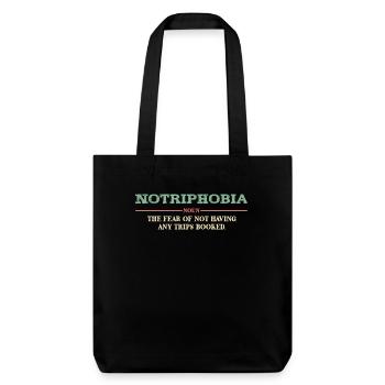Notriphobie : La peur de l’absence de voyage - Tote bag épais recyclé Stanley/Stella - noir - Devant