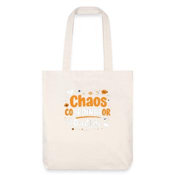 Chaos Coordinator #DadLife Funny Dad Saying - Stanley/Stella Heavyweight Recycled Tote Bag - natural white - Front