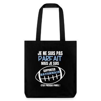 Supporter Bayonnais Rugby - Tote bag épais recyclé Stanley/Stella - noir - Devant