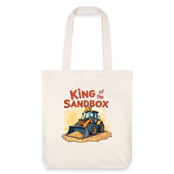 Roi du bac à sable - Funny Excavator Kids - Tote bag épais recyclé Stanley/Stella - blanc cassé - Devant