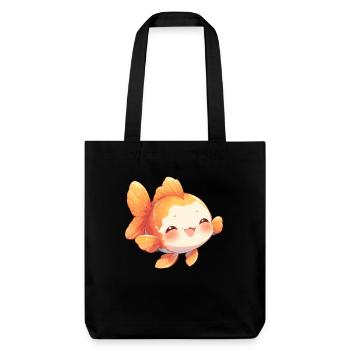 poisson rouge - Tote bag épais recyclé Stanley/Stella - noir - Devant