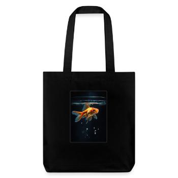 poisson rouge - Tote bag épais recyclé Stanley/Stella - noir - Devant