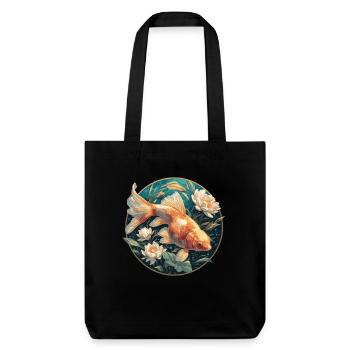 poisson rouge - Tote bag épais recyclé Stanley/Stella - noir - Devant