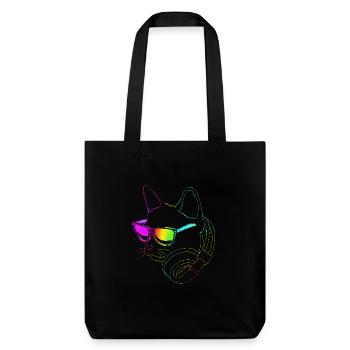 Rave Raver Techno music Techno bass Mixer - Stanley/Stella Heavyweight Recycled Tote Bag - black - Front