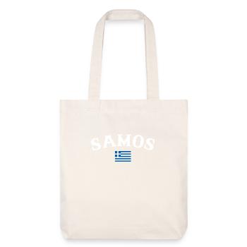 Samos Grèce Drapeau grec Grec - Tote bag épais recyclé Stanley/Stella - blanc cassé - Devant