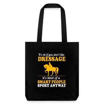 Dressur Dressurpferd Dressurreiter - Stanley/Stella recycelter Heavyweight Stoffbeutel - Schwarz - Vorne