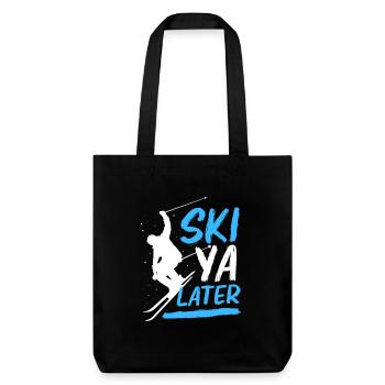 Séjour ski ski - Tote bag épais recyclé Stanley/Stella - noir - Devant