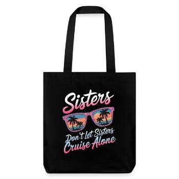 Kreuzfahrt Spruch Reise Schiffskreuzfahrt Geschenk - Stanley/Stella recycelter Heavyweight Stoffbeutel - Schwarz - Vorne