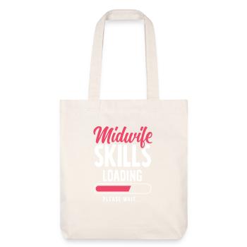 Midwifery Skills Loading Please Wait - Stanley/Stella Heavyweight Recycled Tote Bag - natural white - Front