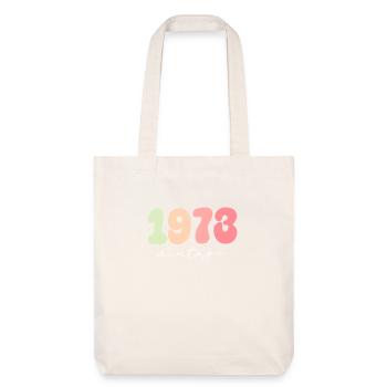 Date de naissance Année de naissance 1973 - Tote bag épais recyclé Stanley/Stella - blanc cassé - Devant