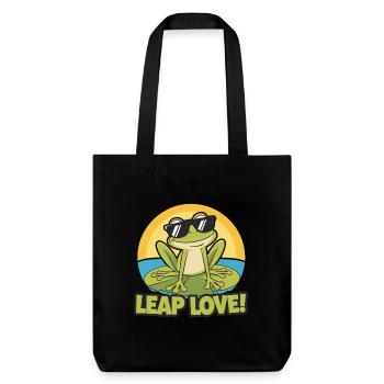 TOADS LEAP LOVE - Stanley/Stella Heavyweight Recycled Tote Bag - black - Front