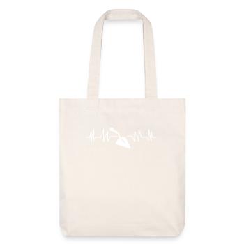 Maurer Heartbeat Passion Kelle Design - Stanley/Stella recycelter Heavyweight Stoffbeutel - Naturweiß - Vorne