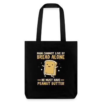 Pâte d’arachide - Tote bag épais recyclé Stanley/Stella - noir - Devant