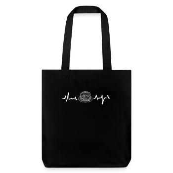 Crêpes Heartbeat Breakfast Love - Tote bag épais recyclé Stanley/Stella - noir - Devant