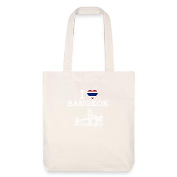 J’aime Bangkok Cool Thaïlande Golden Gate Bridge - Tote bag épais recyclé Stanley/Stella - blanc cassé - Devant