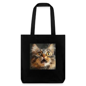 Maine Coon - Stanley/Stella recycelter Heavyweight Stoffbeutel - Schwarz - Vorne