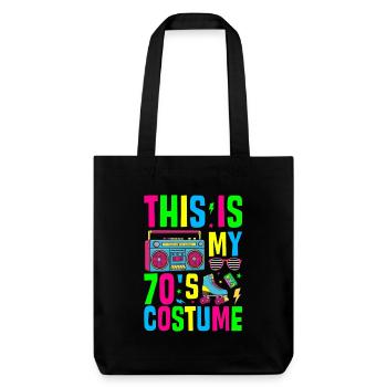 C’est mon costume des années 70 - Tote bag épais recyclé Stanley/Stella - noir - Devant