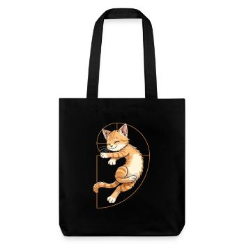Fibonacci Cat - Stanley/Stella Heavyweight Recycled Tote Bag - black - Front