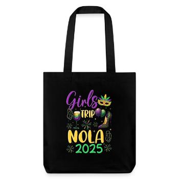 Voyage entre filles NOLA 2025 - Tote bag épais recyclé Stanley/Stella - noir - Devant