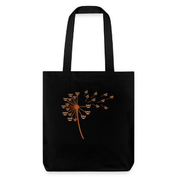 Bovins de buffle Bœufs - Tote bag épais recyclé Stanley/Stella - noir - Devant
