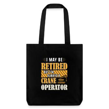 Crane operator crane - Stanley/Stella Heavyweight Recycled Tote Bag - black - Front