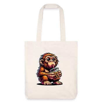 Neanderthal Bubble Tea - Stanley/Stella Heavyweight Recycled Tote Bag - natural white - Front
