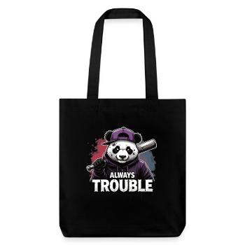 Gangster Panda Panda Panda Ours Pandas - Tote bag épais recyclé Stanley/Stella - noir - Devant