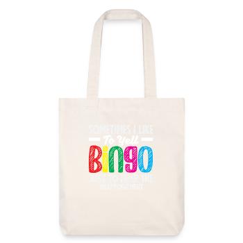 Joueur de bingo Citation drôle Conception - Tote bag épais recyclé Stanley/Stella - blanc cassé - Devant