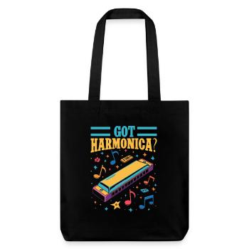 drôle d’harmoniciste a obtenu de l’harmonica - Tote bag épais recyclé Stanley/Stella - noir - Devant