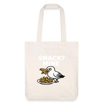 Snack Seagull - Stanley/Stella Heavyweight Recycled Tote Bag - natural white - Front