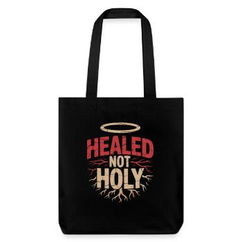Former religious community survivors - Stanley/Stella Heavyweight Recycled Tote Bag - black - Front