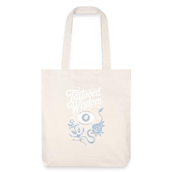 Des personnes âgées tatouées vieillissant fièrement, - Tote bag épais recyclé Stanley/Stella - blanc cassé - Devant
