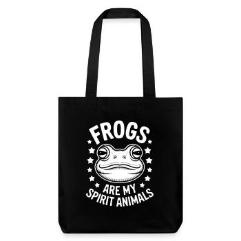 Frog Saying Toad Funny Frogs Gift - Stanley/Stella Heavyweight Recycled Tote Bag - black - Front