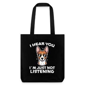 Basenji Dire Chiens Drôle Basenji Cadeau - Tote bag épais recyclé Stanley/Stella - noir - Devant