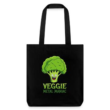 Veggie Metal Maniac - Vegan Music - Saying - Stanley/Stella Heavyweight Recycled Tote Bag - black - Front