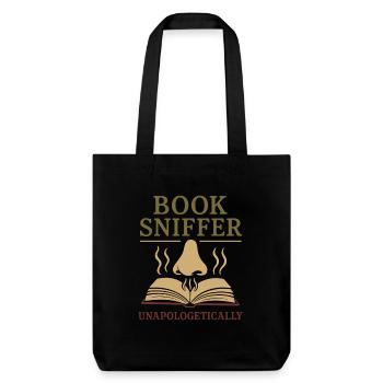 Book Sniffer Reader -Fragrance Pride Old Pages Aroma - Stanley/Stella Heavyweight Recycled Tote Bag - black - Front