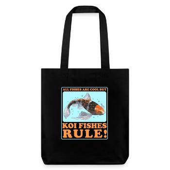 Poisson Koi Koi Nishikigoi Cadeau - Tote bag épais recyclé Stanley/Stella - noir - Devant