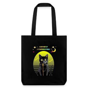 Sérénades ronronnantes sous la douce lumière du citron - Tote bag épais recyclé Stanley/Stella - noir - Devant