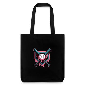 Baseball Batte de baseball - Tote bag épais recyclé Stanley/Stella - noir - Devant