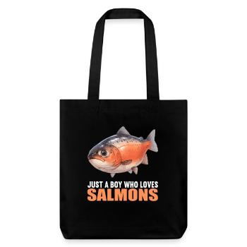 Saumon Saumon - Tote bag épais recyclé Stanley/Stella - noir - Devant