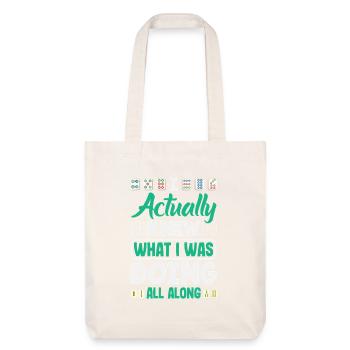 Mahjong Spieler Lustiger Mah Jongg Spruch Ma Jiang - Stanley/Stella recycelter Heavyweight Stoffbeutel - Naturweiß - Vorne