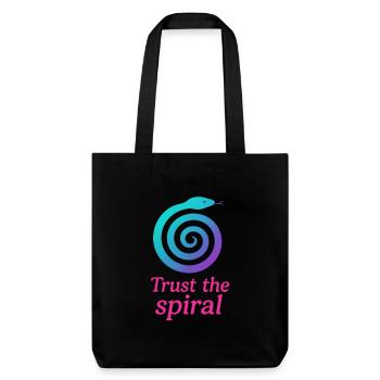 Faites confiance à la spirale - Serpent - Tote bag épais recyclé Stanley/Stella - noir - Devant