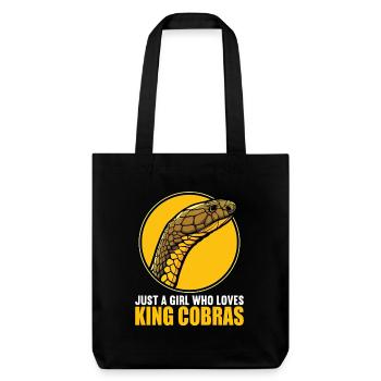 Cobras royaux Cobra royaux - Tote bag épais recyclé Stanley/Stella - noir - Devant