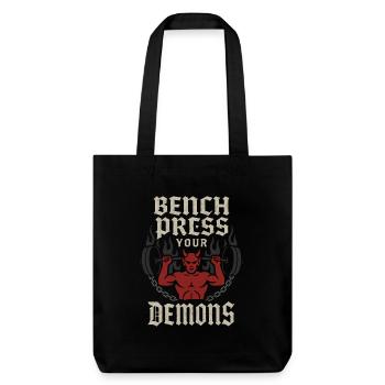 Goth Gym Dark Fitness Alternatives Training Gothic - Stanley/Stella recycelter Heavyweight Stoffbeutel - Schwarz - Vorne