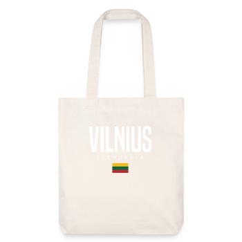 Vilnius, Lithuania - Stanley/Stella Heavyweight Recycled Tote Bag - natural white - Front