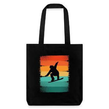 Planche à neige - Tote bag épais recyclé Stanley/Stella - noir - Devant