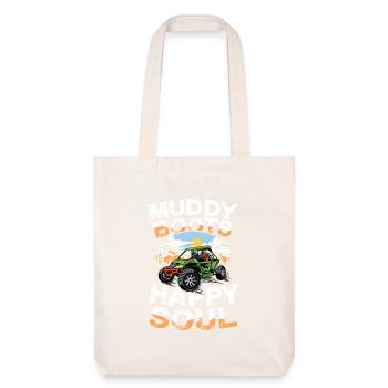 Muddy Boots Happy Soul Quad Abenteuer - Stanley/Stella recycelter Heavyweight Stoffbeutel - Naturweiß - Vorne