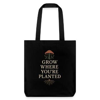 Mushroom Lover Cottagecore Aesthetic Nature Witch - Stanley/Stella Heavyweight Recycled Tote Bag - black - Front