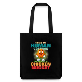Chicken Nugget - Stanley/Stella Heavyweight Recycled Tote Bag - black - Front