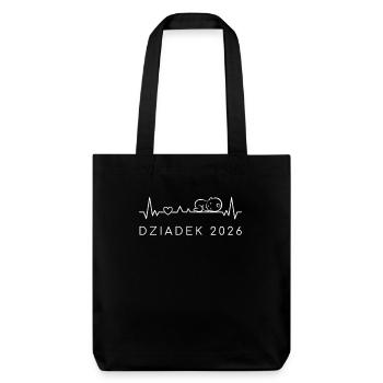 Grand-père 2026 Battement de cœur Grossesse Polonais - Tote bag épais recyclé Stanley/Stella - noir - Devant